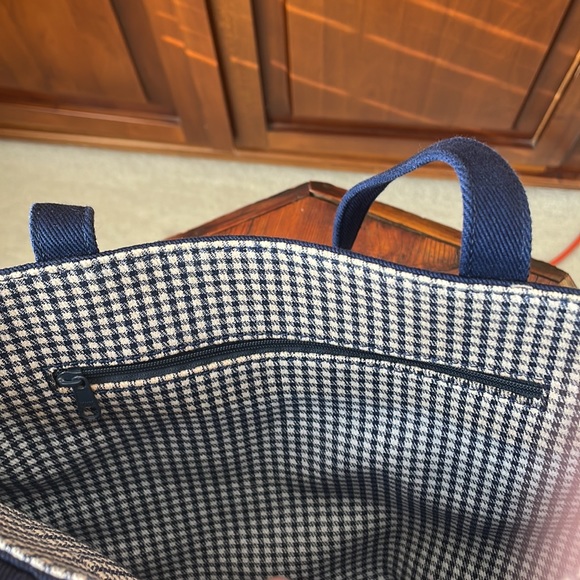 Small Navy Canvas Tote Bag - Picture 3 of 5